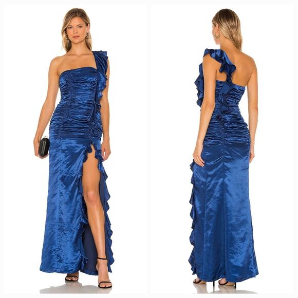 MAJORELLE Angelita Gown in Sapphire Blue XS - Picture 1 of 16